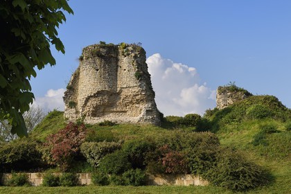 France, Yvelines (78), Montchauvet, ruines du donjon du chateau construit en 1136 par Amaury de Montfort