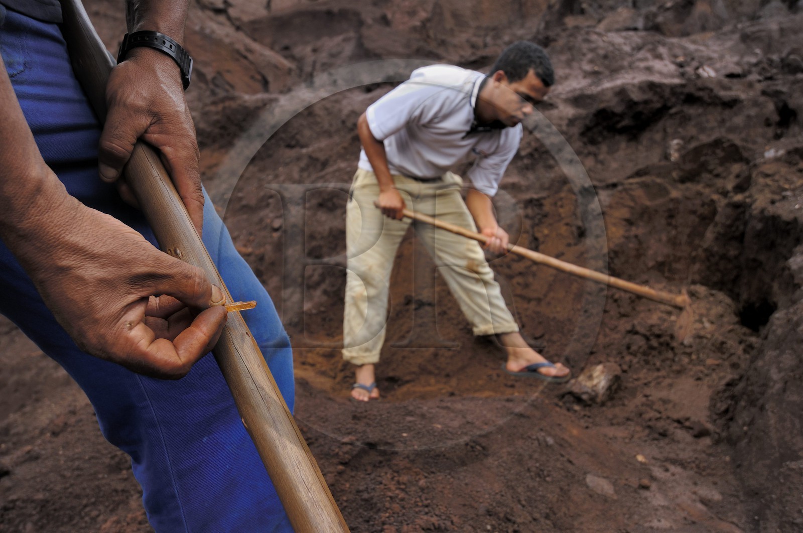 Brésil, Etat du Minas Gerais, région de Ouro Preto, mine à ciel ouvert de pierres précieuses (Route de l'or, Estrada Real)