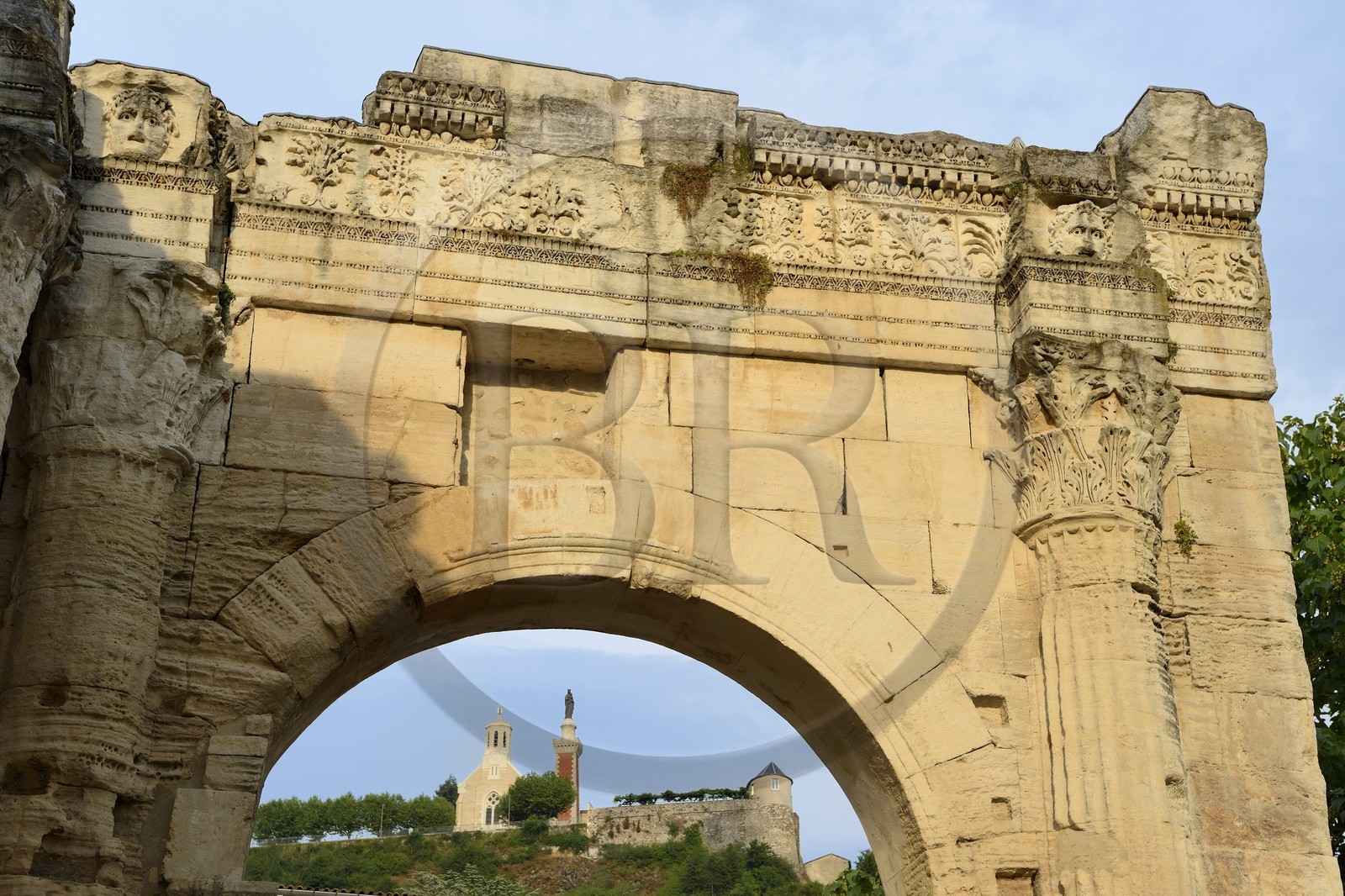 France, Isère (38), Vienne, portique du jardin archéologique de Cybèle