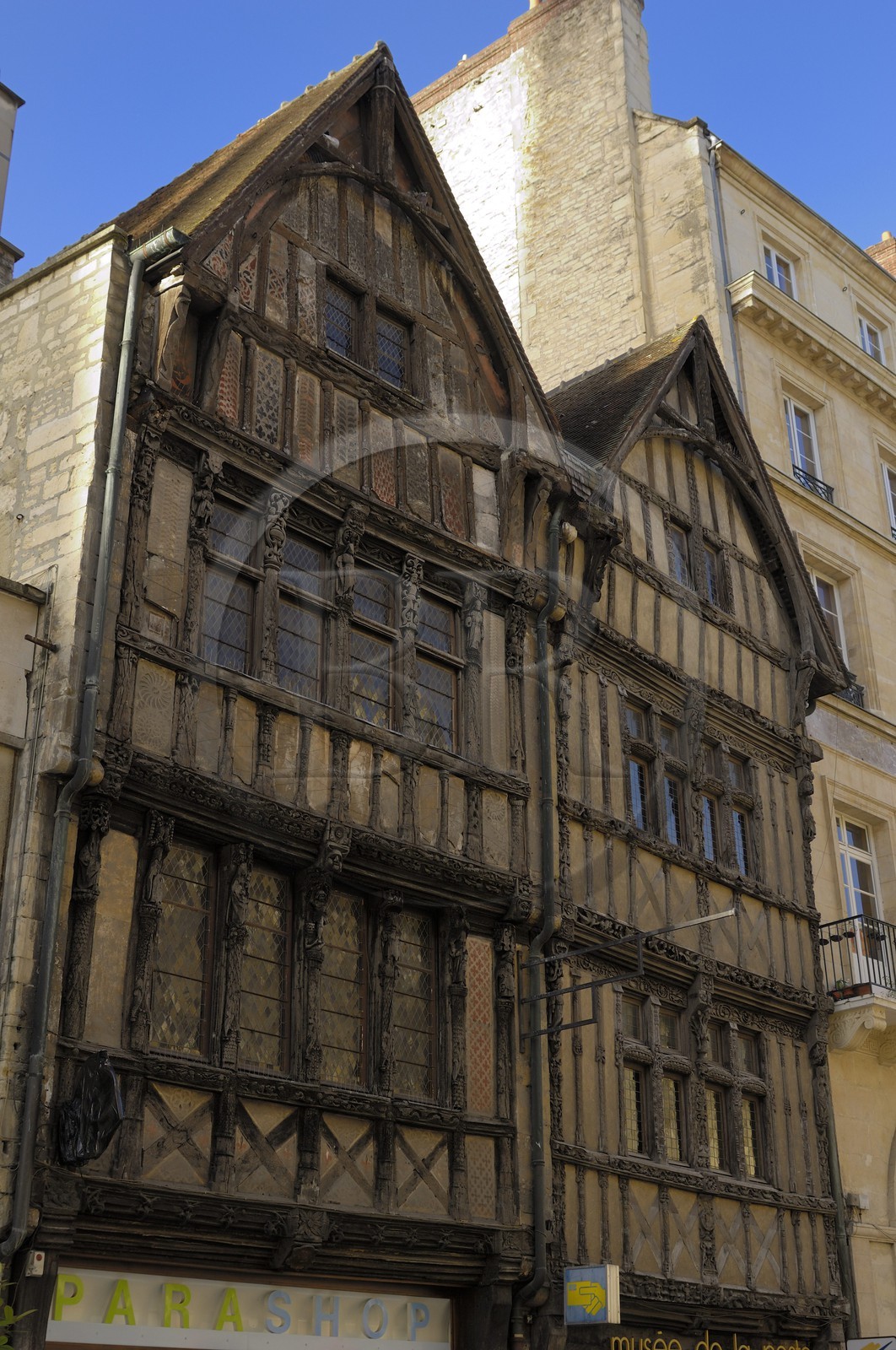 France, Calvados (14), Caen, musée de la Poste et des techniques de communication dans une maison à pans de bois du XVIème siècle