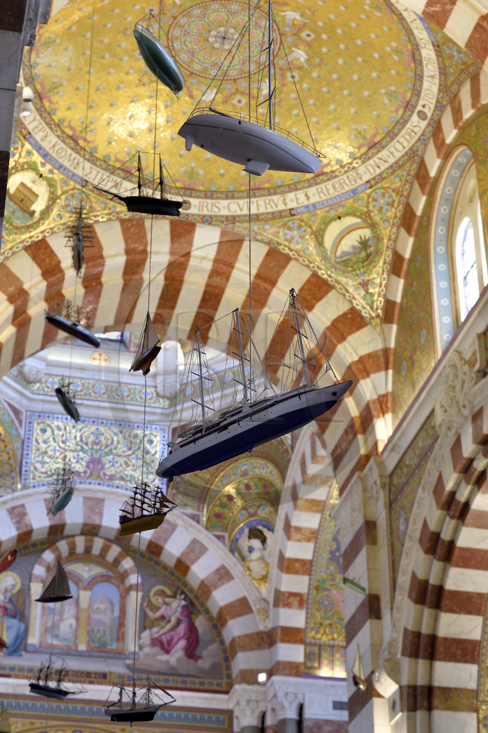 France, Bouches-du-Rhône (13), Marseille, basilique Notre-Dame de la Garde,