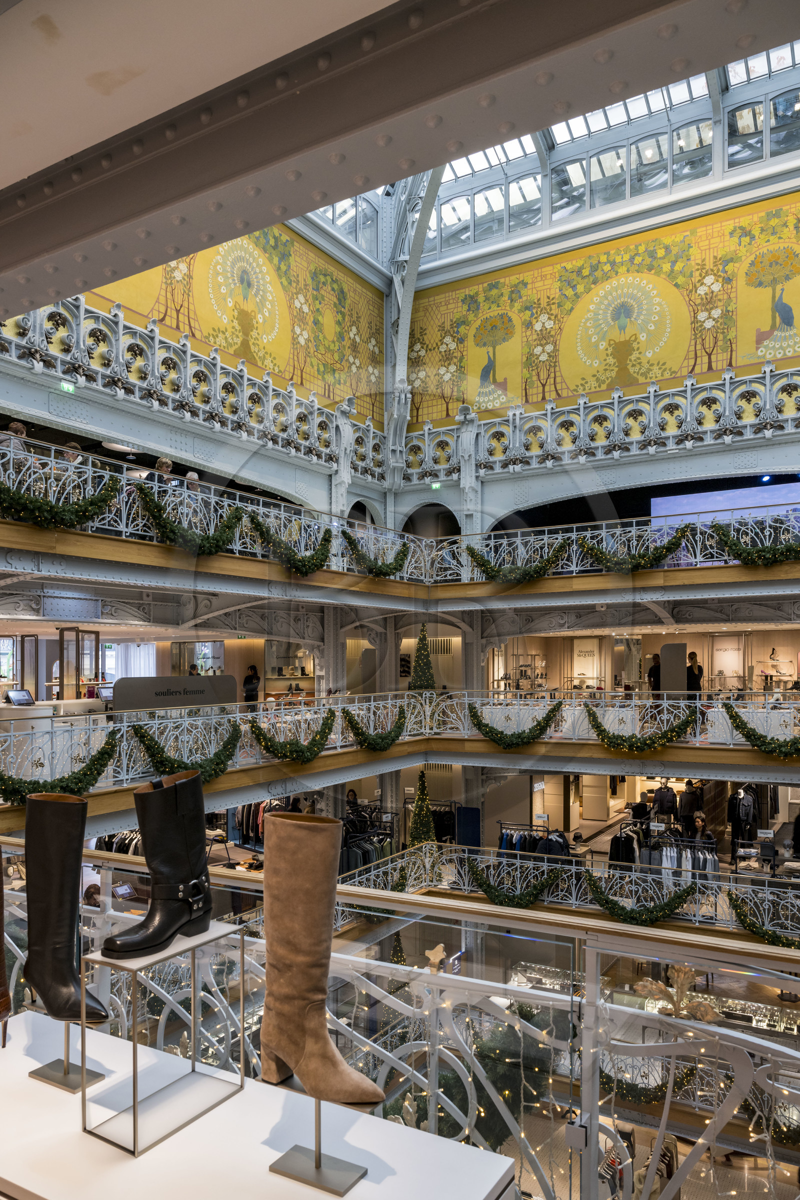 France, Paris (75), le grand magasin de La Samaritaine pendant les fêtes de Noël