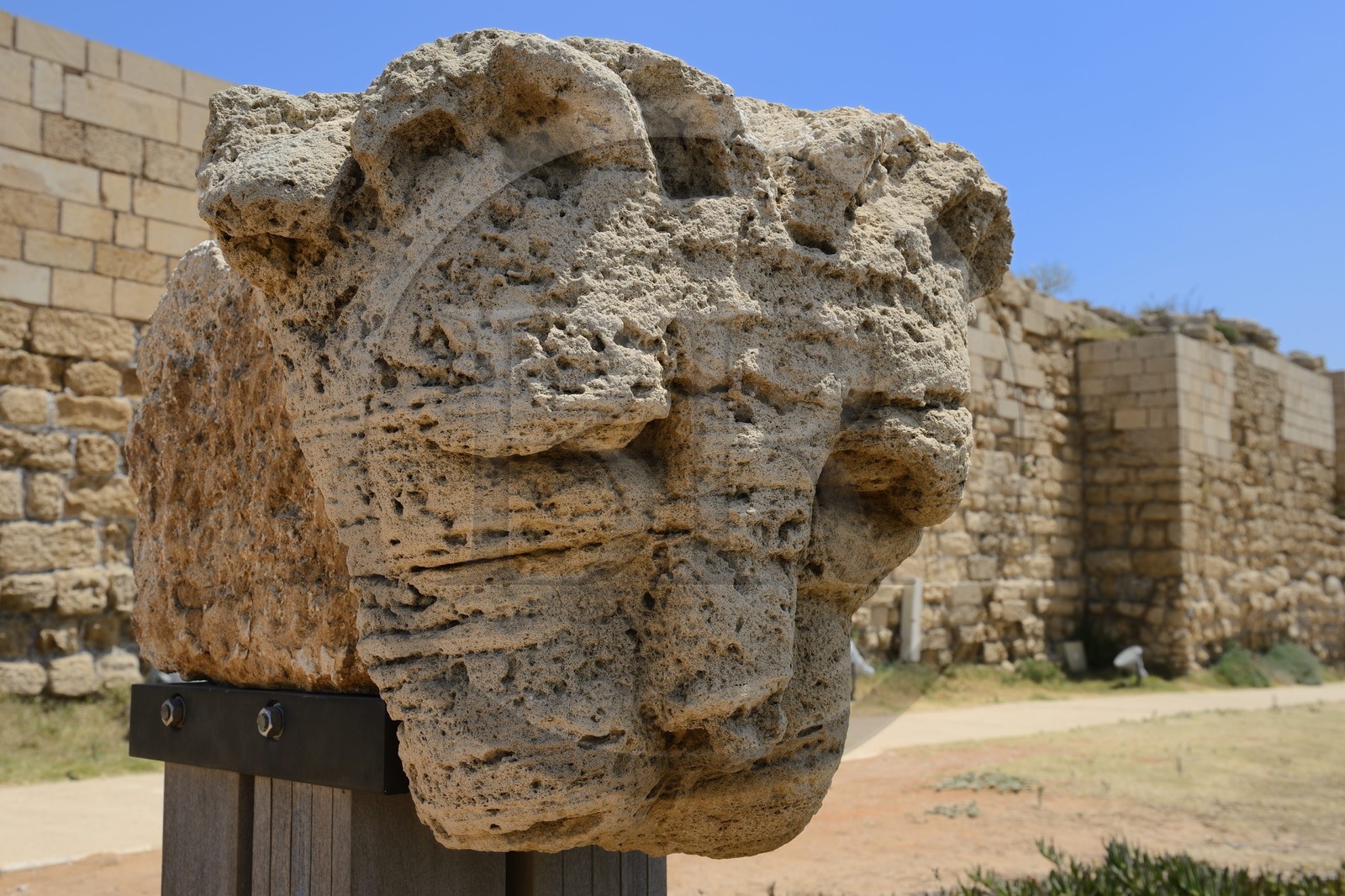 Israël, district d'Haifa, Césarée (Caesarea Maritima), ruines de Césarée
