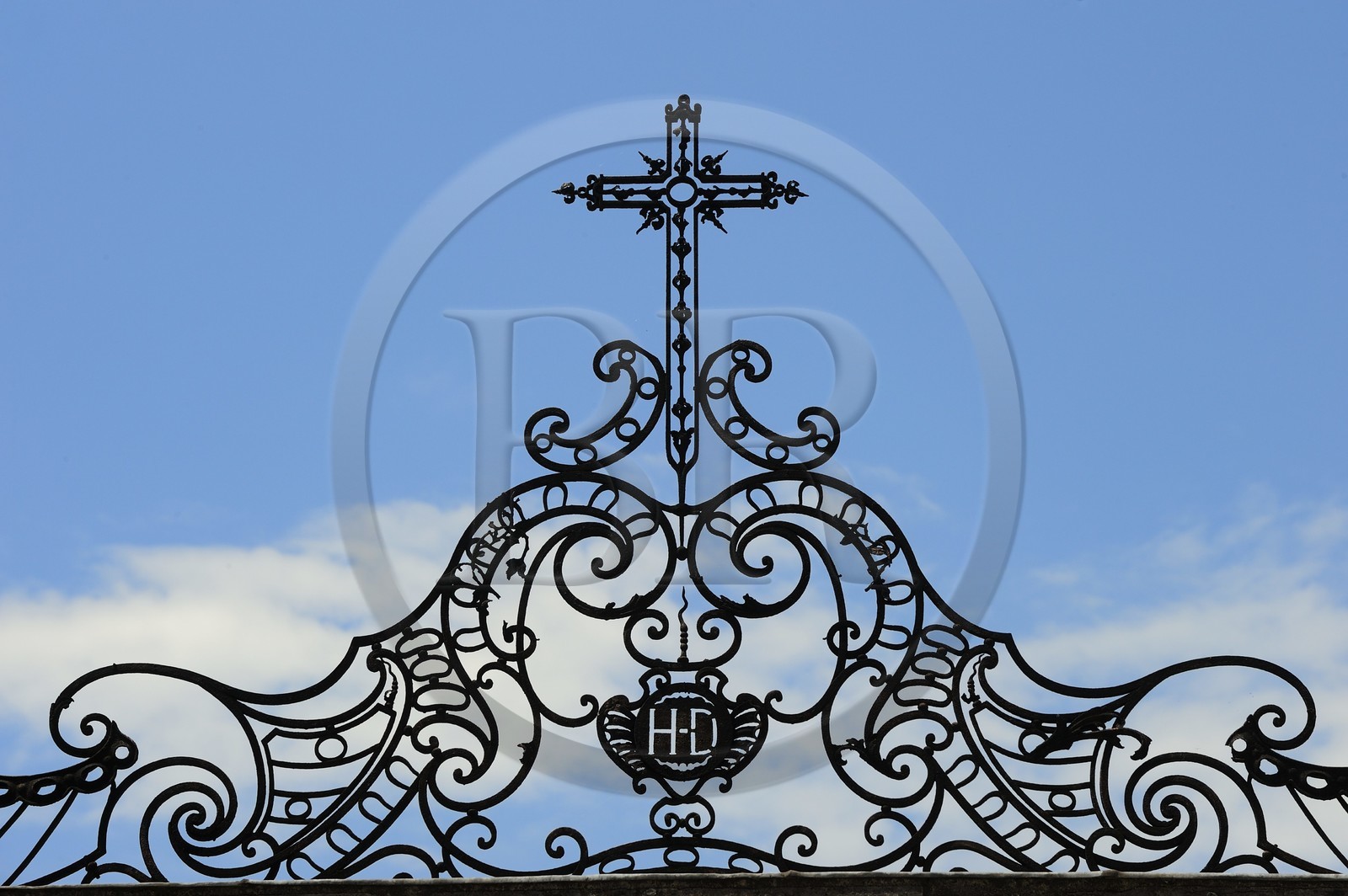 France, Saône et Loire (71), Tournus, détail du portail de l'Hôtel-Dieu