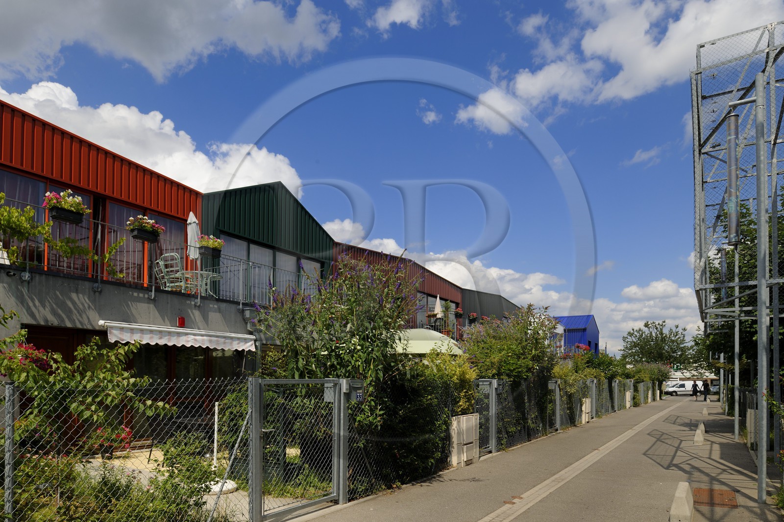 France, Haut Rhin, Mulhouse, la Cite Manifeste de la Somco (working class housing), passage des Rossignoles