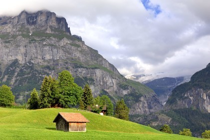 Suisse, Canton de Berne, Oberland Bernois, Grindelwald, montagne du Wetterhorn