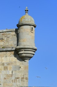 France, Ille-et-Vilaine (35), côte d'émeraude, Saint-Malo, échauguette des remparts