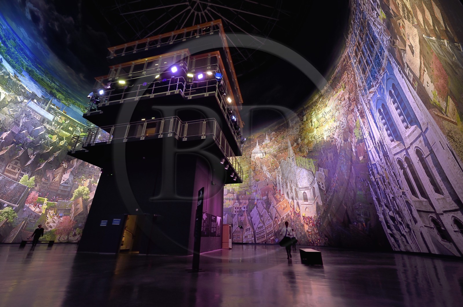 France, Seine-Maritime (76), Rouen, le Panorama XXL de l'artiste Yadegar Asisi, exposition de l'oeuvre Rouen 1431 à l'époque de Jeanne d'Arc