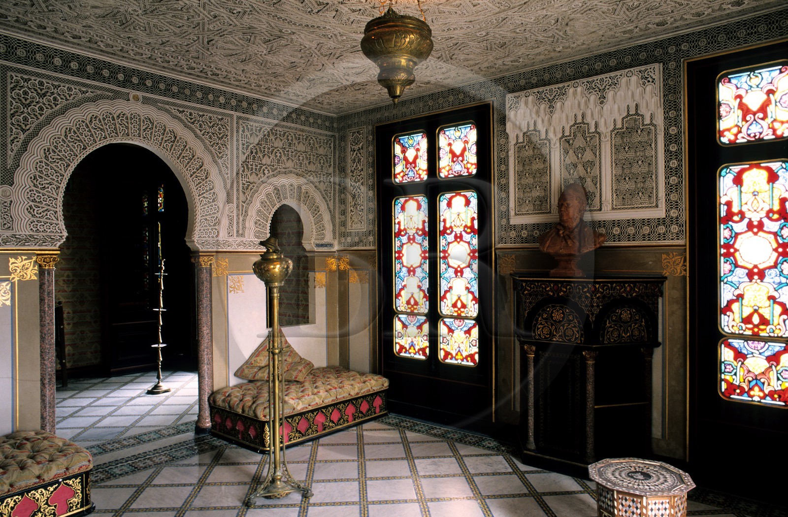 France, Yvelines, Port Marly, Monte Cristo castle, Moorish Room