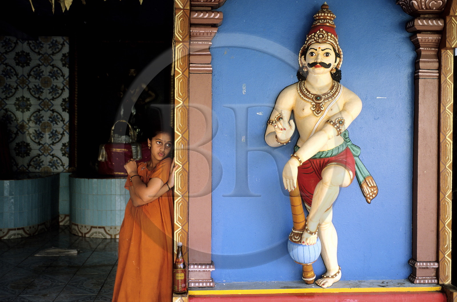 France, Reunion island (French overseas department), pond Saint Paul, small Tamoul temple