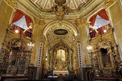 Brésil, Etat du Minas Gerais, ville de Ouro Preto, centre historique classé Patrimoine Mondial de l 'UNESCO, église Matriz Nossa Senhora do Pilar (Route de l'or, Estrada Real)