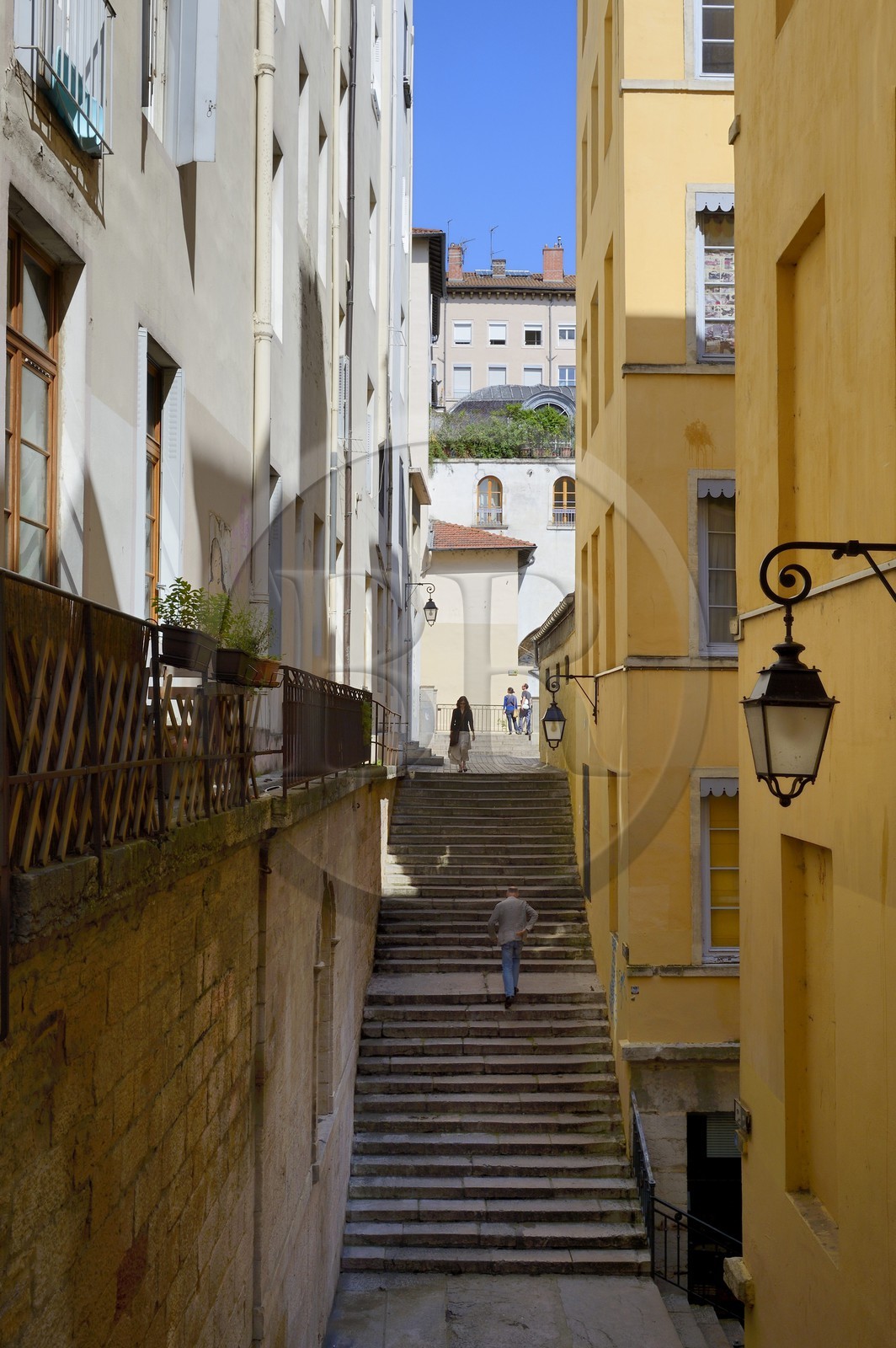 France, Rhône (69), Lyon, site historique classé Patrimoine Mondial de l'UNESCO, quartier de la Croix-Rousse, passage Thiaffait