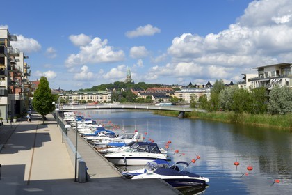Sweden, Stockholm, Hammarby Sjostad eco-neighborhood pioneer in sustainable development, the Sickla kanal