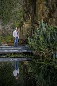 France, Loire-Atlantique (44), Nantes, quartier de Chantenay, le Jardin Extraordinaire, parc public situé dans l'ancienne Carrière de Miséry, Romaric Perrocheau chef des Espaces Verts de Nantes