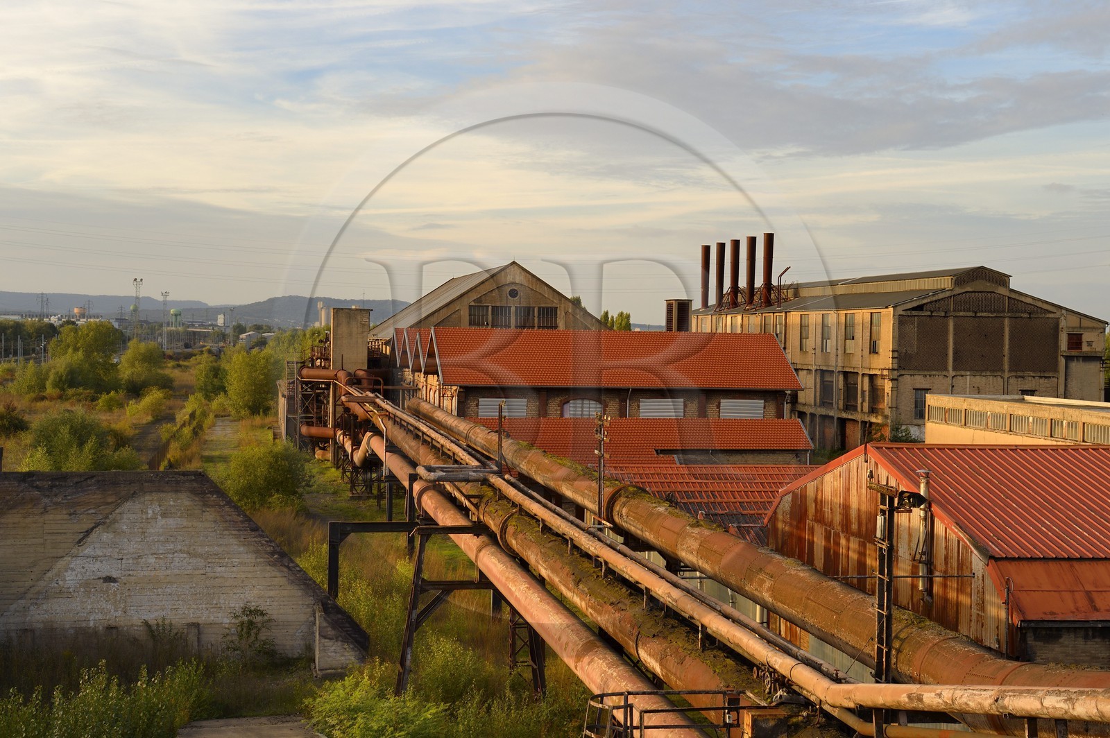 France, Moselle (57), Vallée de la Fensch, usine sidérurgique d'Uckange, Parc du Haut-fourneau U4