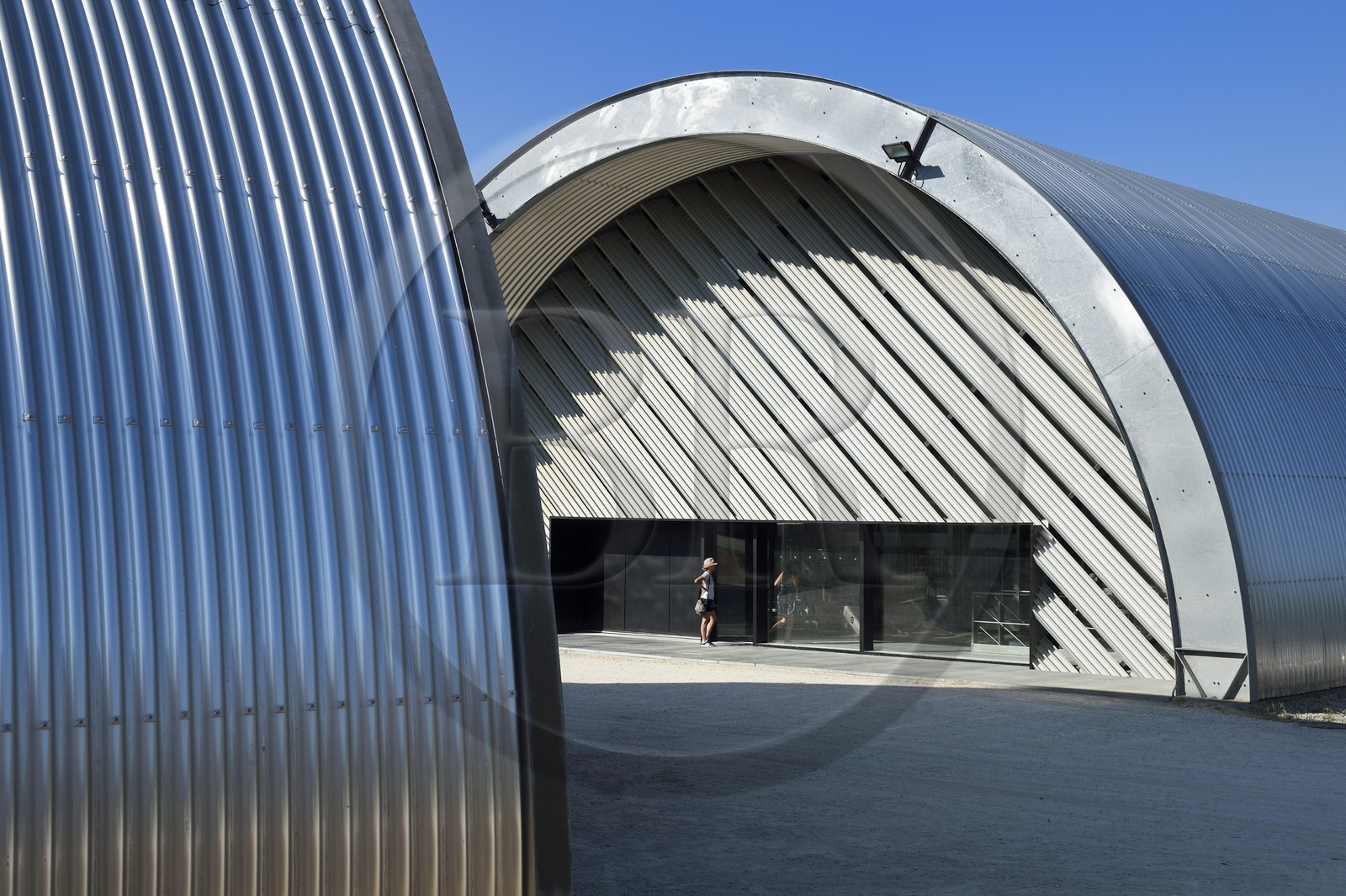 France, Bouches du Rhone,  Le Puy Sainte Reparade, Chateau La Coste vineyard and contemporary art center, AOP Côteaux d'Aix, Winemaking Cellars by Jean Nouvel (Compulsory Mention)