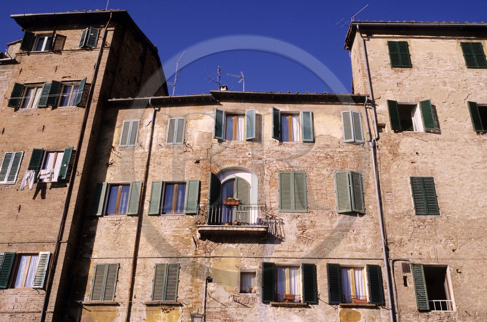 Italie, Toscane, Sienne, Piazza del Mercato