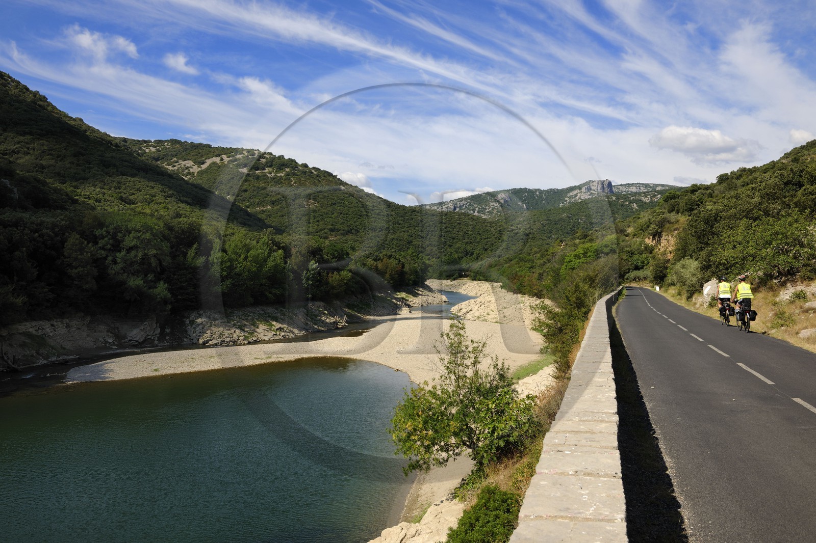 France, Hérault (34), les Gorges de l'Hérault entre Saint-Martin-de-Londres et Saint-Guilhem-le-Désert