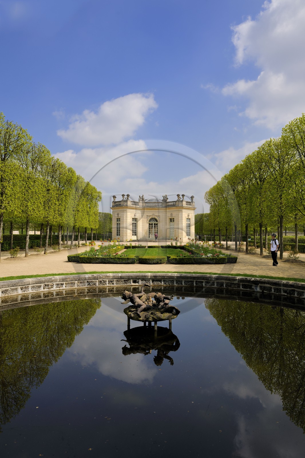 France, Yvelines (78), château de Versailles, classé Patrimoine Mondial de l'UNESCO, le domaine de Marie-Antoinette, le Petit Trianon, le Pavillon Français