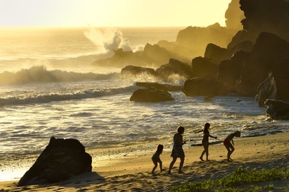 France, Ile de la Reunion, Petite-Ile sur la côte sud, plage de Grand-Anse