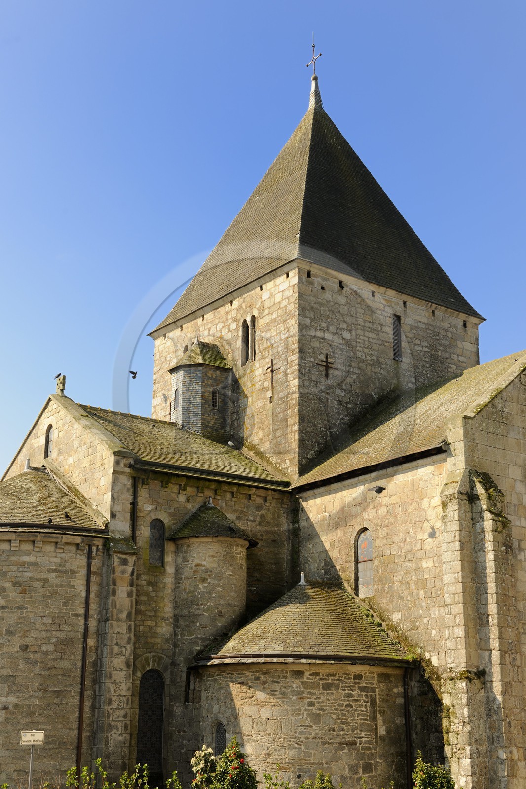 France, Finistère (29), Quimper, quartier de Locmaria, l'église Notre-Dame de Locmaria