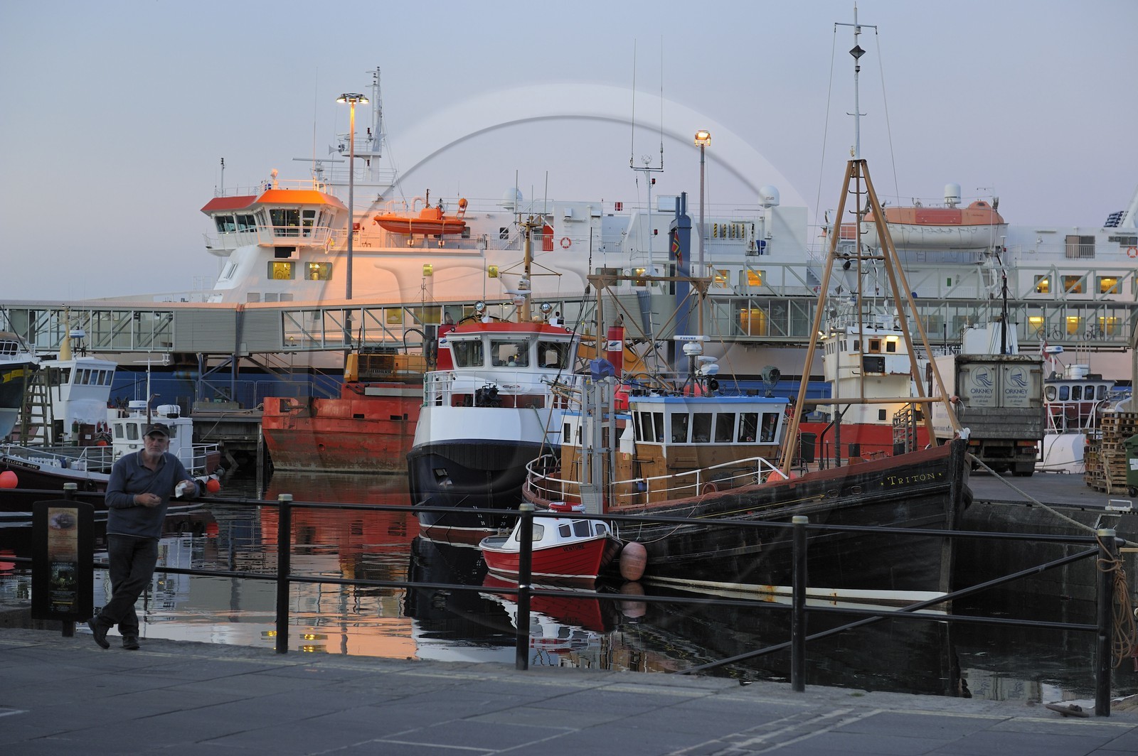 United Kingdom, Scotland, Orkney Islands, Mainland Island, port of Stromness