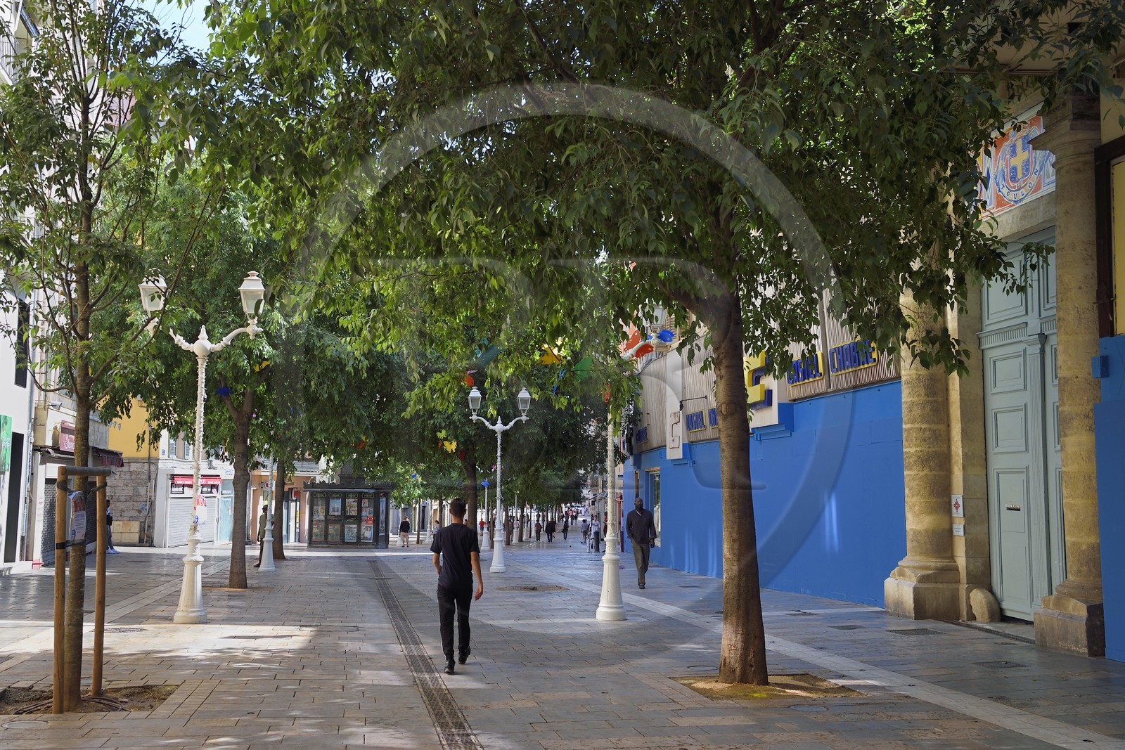 France, Var, Toulon, right the former Bishopric main site of the Festival Design Parade Toulon on the Cours Lafayette