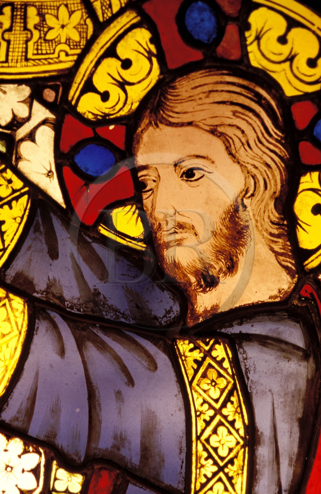 Italie, Toscane, Sienne, restauration du vitrail de Duccio di Buoninsegna à la Cathédrale de Sienne (Duomo)