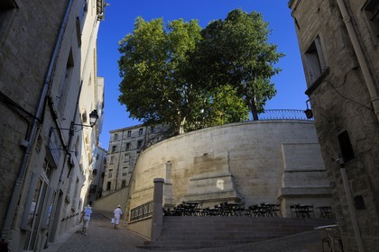France, Herault, Montpellier, historical center, the Ecusson, St. Peter's Street below Canourgue Square