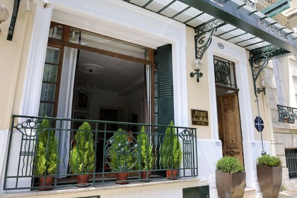 France, Hérault (34), Béziers, l'hôtel des Poètes sur les allées Paul Riquet