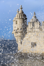 Portugal, Lisbon, Belem, Belem Tower (Torre de Belem), listed as World Heritage by UNESCO