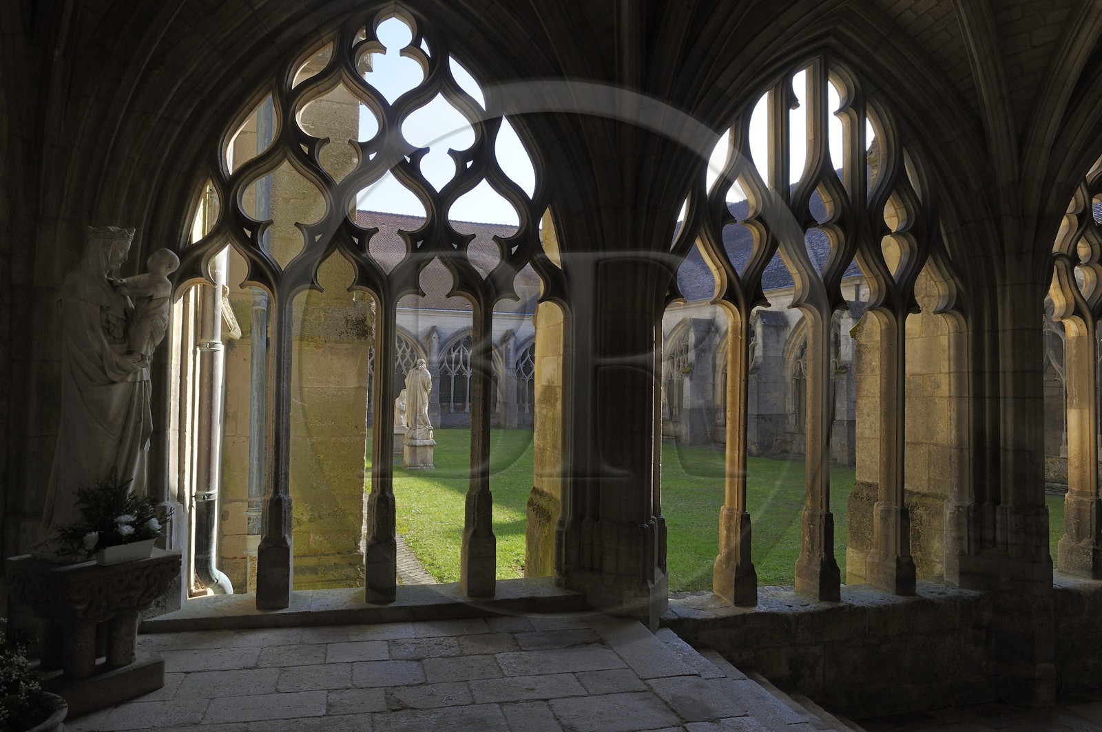 France, Meuse, Verdun, district of Ville Haute (Upper Town), Cathedral of the 10th century, the cloister