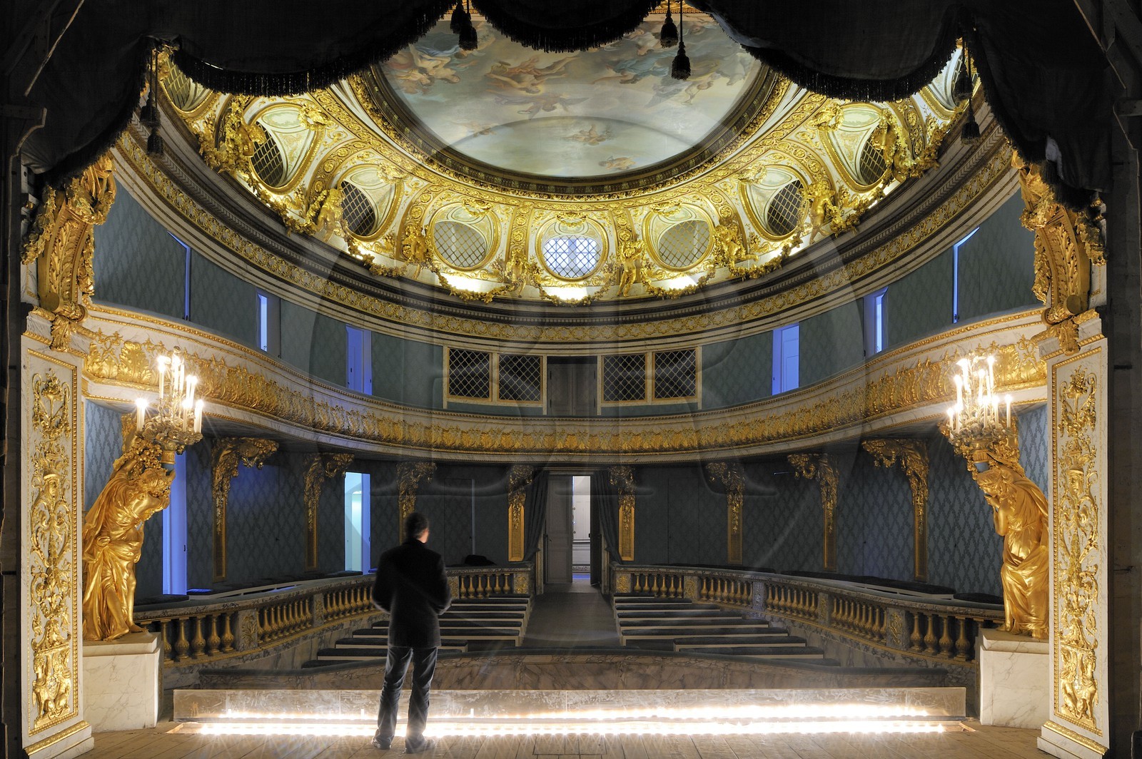 France, Yvelines, Chateau de Versailles, listed as World Heritage by UNESCO, Domaine de Marie Antoinette (Queen Marie Antoinette' domain), the Queen's Theatre