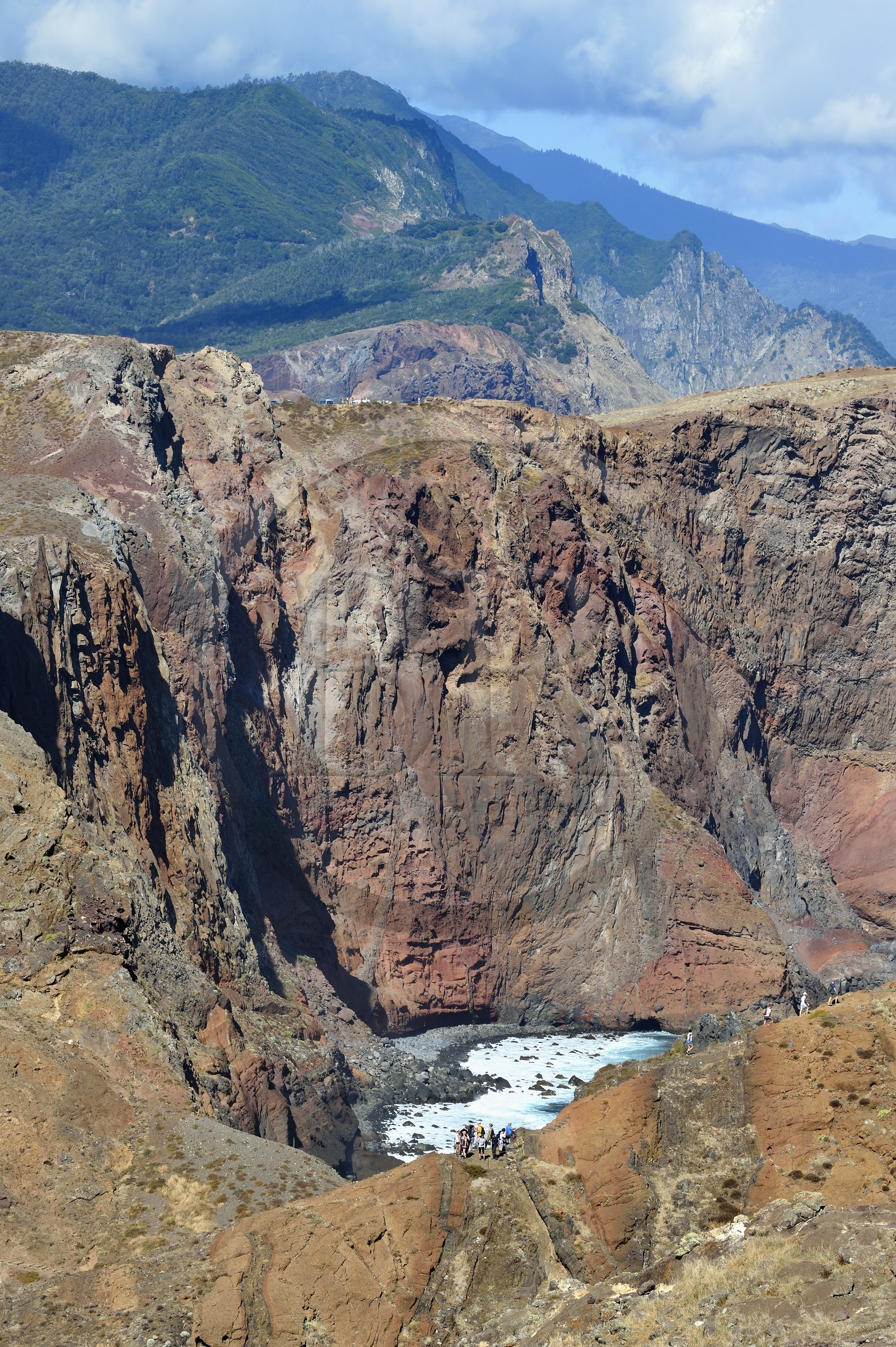 Portugal, Madeira Island, hike in the Ponta de Sao Lourenço nature reserve in the far east of the island