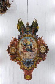 Brazil, Minas Gerais state, Mariana, catedral de Nossa Senhora da Assunçao, Our Lady of Assumption cathedral, painted ceiling (Gold Route, Estrada Real)