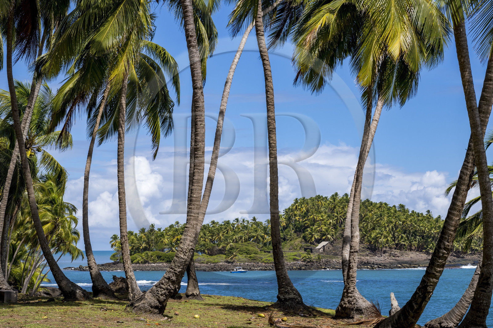 France, French Guiana, Kourou, Salvation Islands (Iles du Salut), Devil's Island seen from Royal island, served as a penal colony for political prisoners, including Alfred Dreyfus