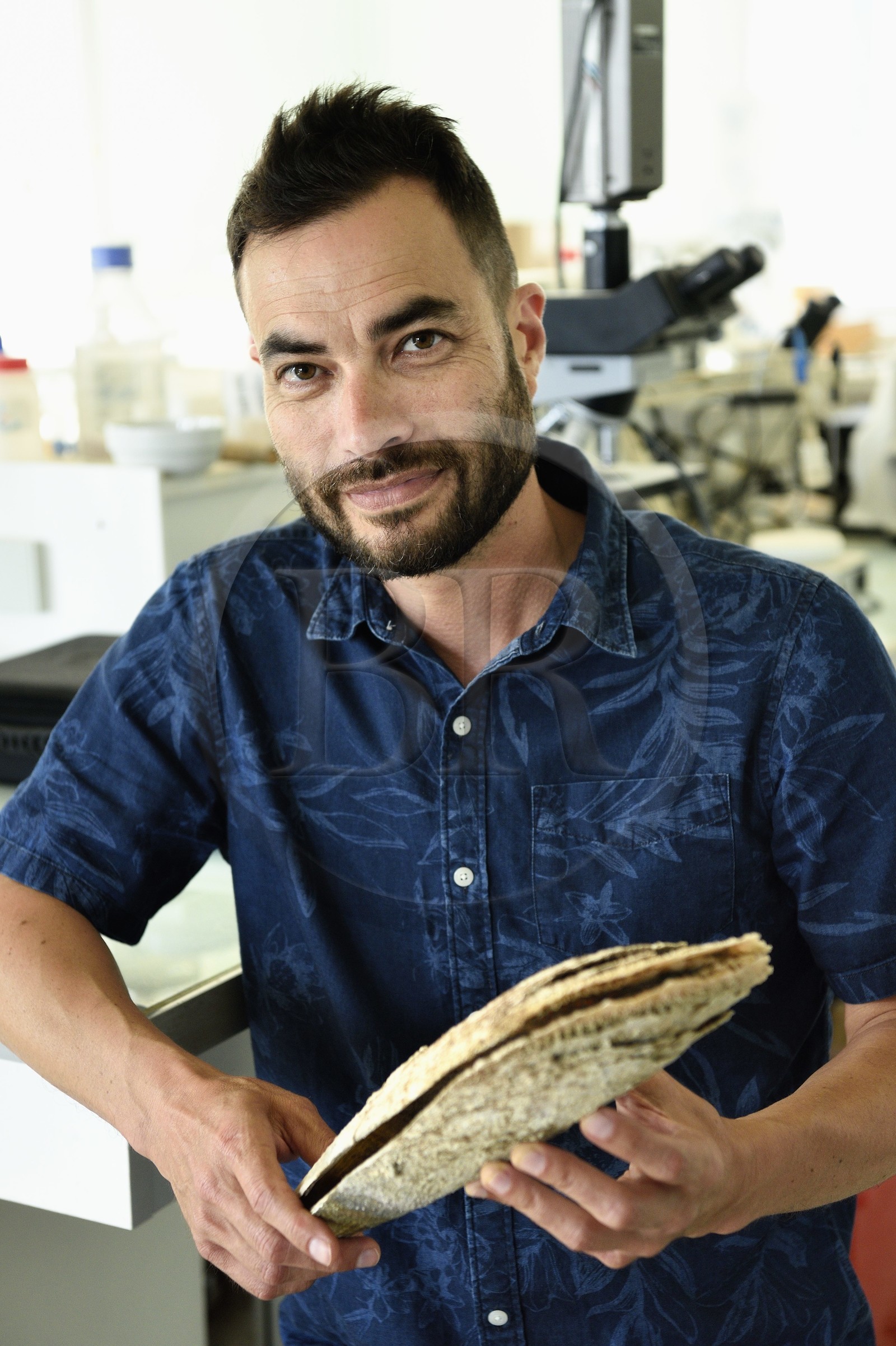 France, Var (83), Six-Fours-les-Plages, Ile des Embiez, Robert Bunet, directeur de la recherche à l'Institut océanographique Paul Ricard
