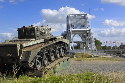 France, Calvados (14), pont de Ranville-Bénouville, Pegasus Bridge (seconde guerre mondiale)