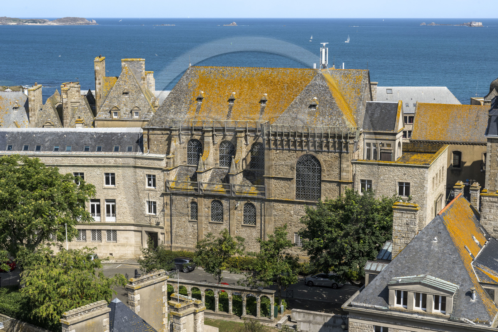 France, Ille-et-Vilaine (35), Côte d'Emeraude, Saint-Malo intra-muros, le Palais de Justice