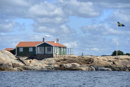 Sweden, Västra Götaland, Fjällbacka, Ingrid Bergman's house on an island off the coast