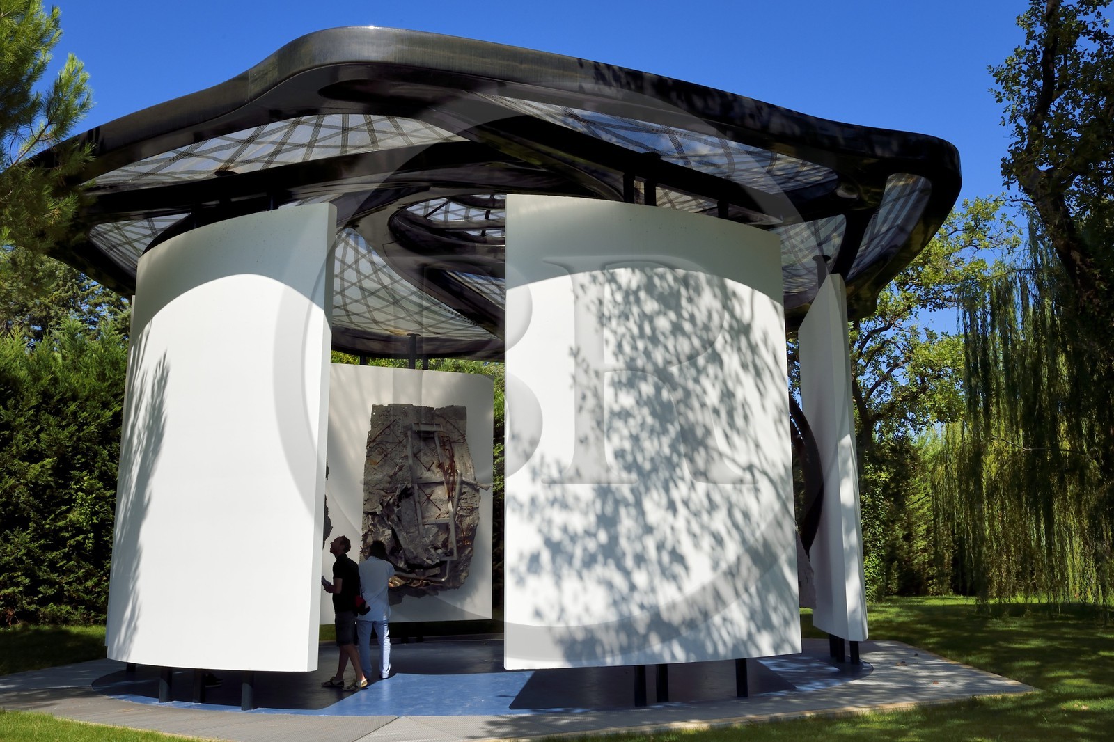 France, Var (83), Le Muy, Fondation Bernar Venet, chapelle imaginée par Frank Stella pour accueillir ses œuvres monumentales