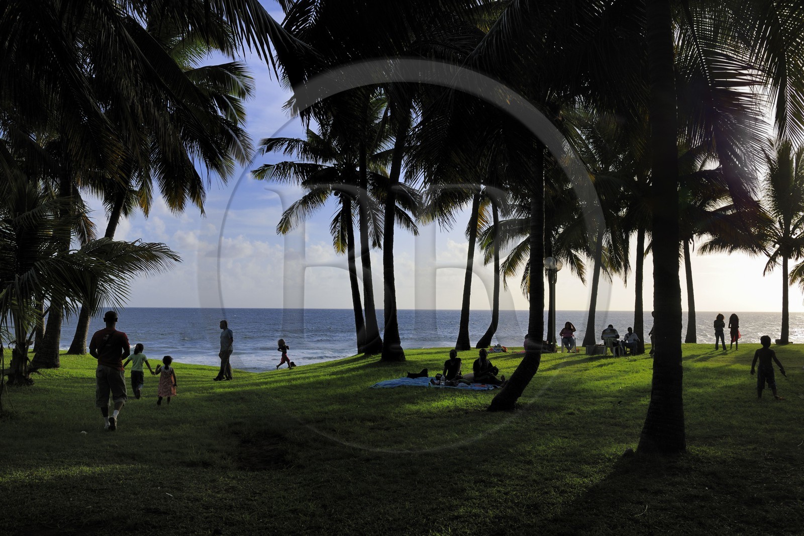 France, île de la Réunion, la côte sud, plage de Grande-Anse