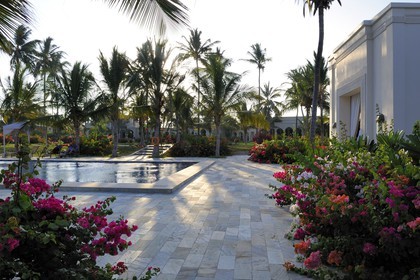 Tanzanie, archipel de Zanzibar, île de Unguja (Zanzibar), côte Sud-Est, Bwejuu, le luxueux Baraza Resort & Spa