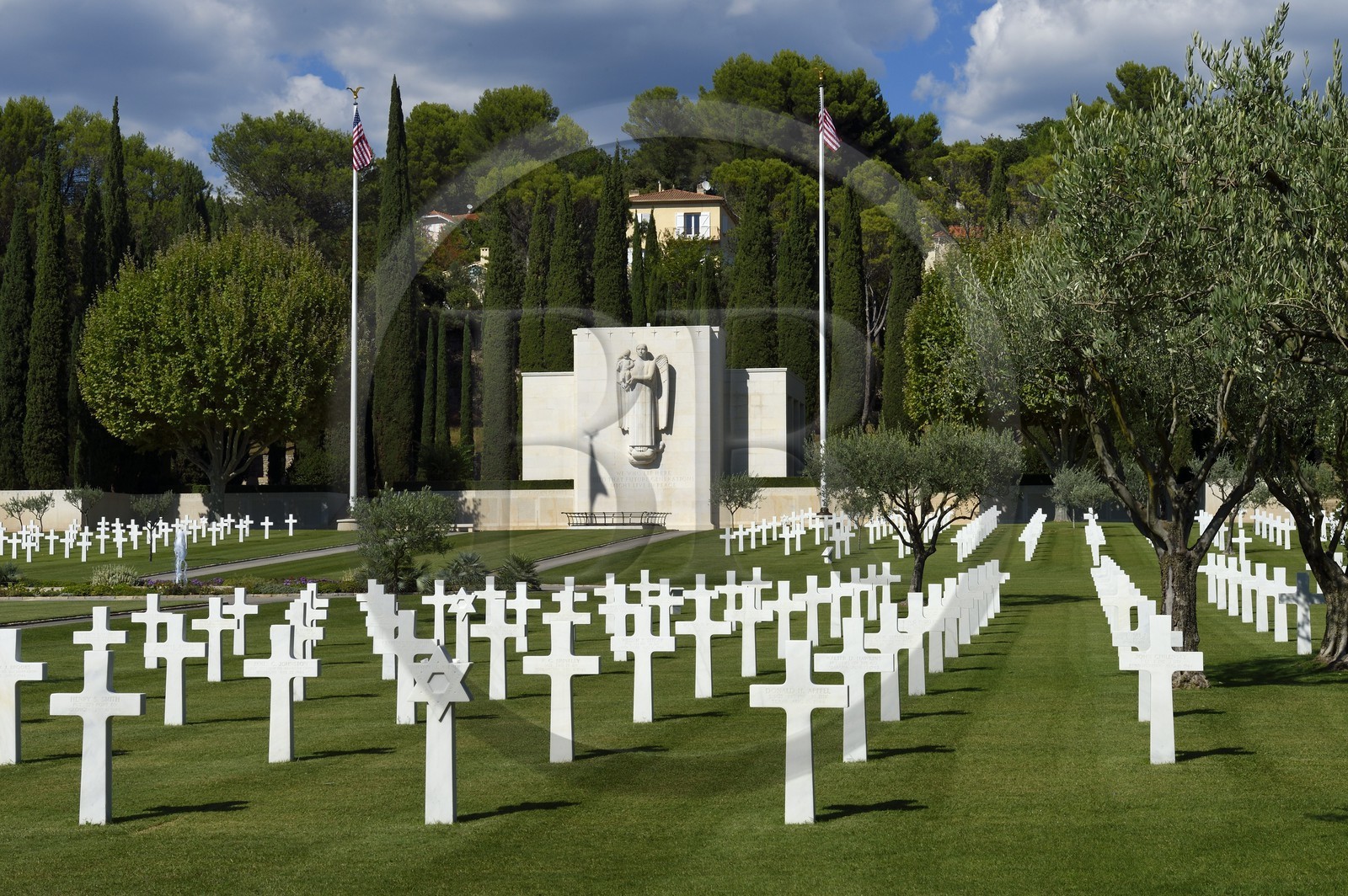 France, Var, Draguignan, Rhone American Cemetery and Memorial that honors the Allied invasion of August 15 1944