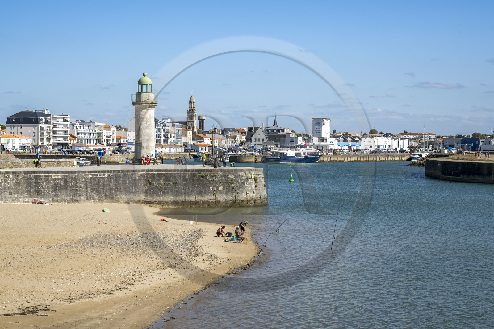 France, Vendée (85), Saint-Gilles-Croix-de-Vie, la tour Joséphine est le premier phare de la ville