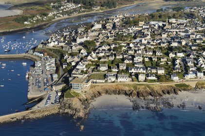 France, Finistere, Le Conquet (aerial view)