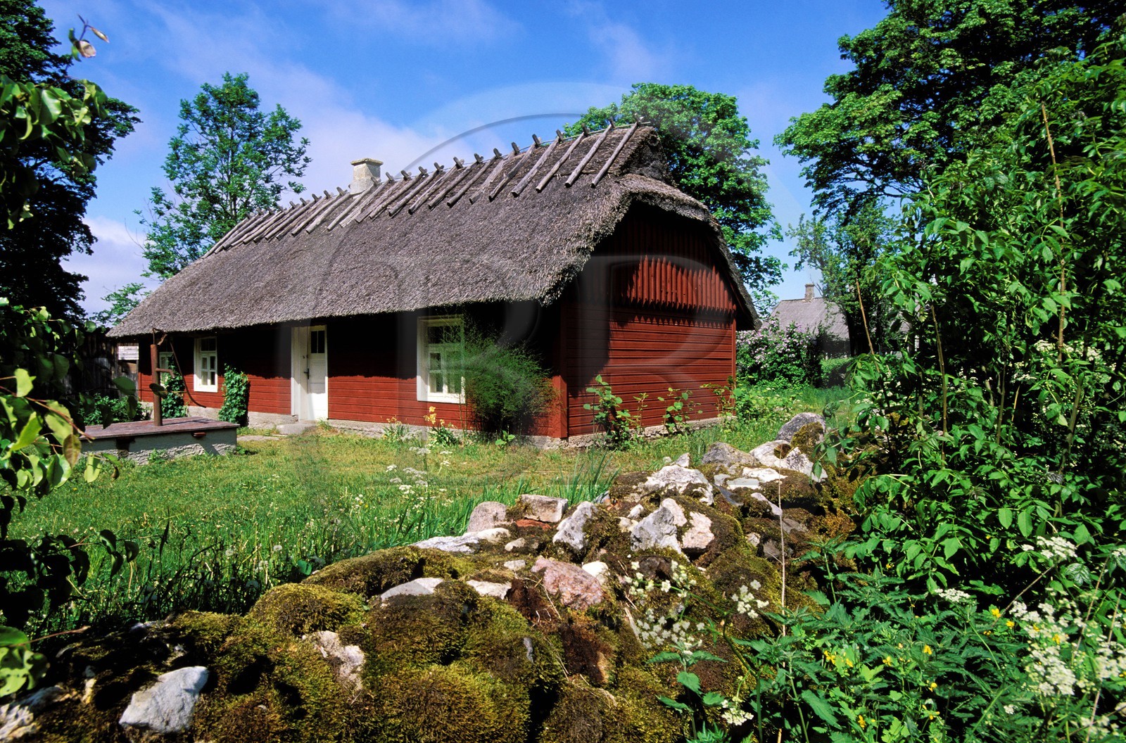 Estonia (Baltic States), Muhu Island, fishermen's village of Koguva, the former school and house of the teacher