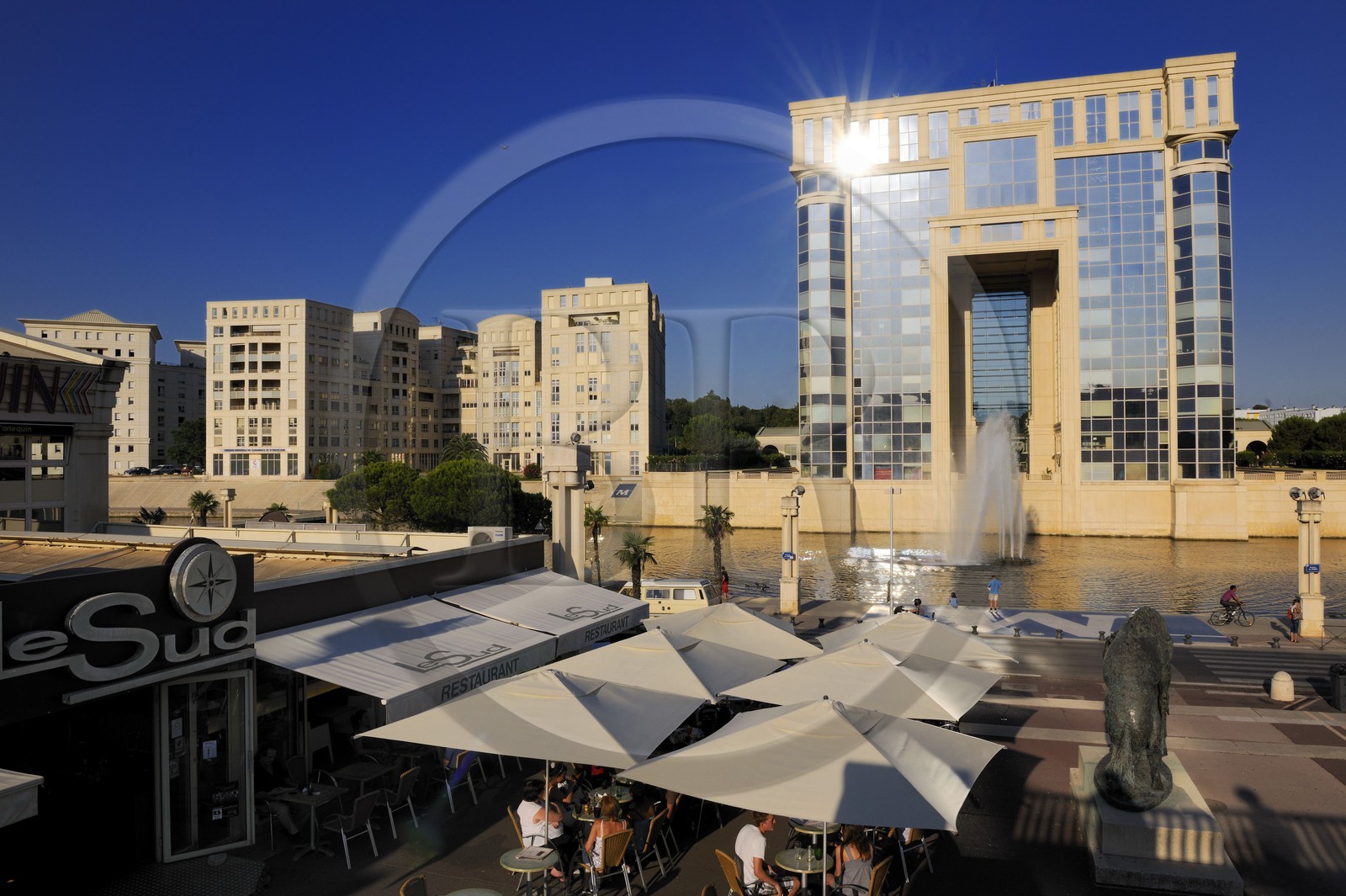 France, Hérault (34), Montpellier, quartier Antigone de l'architecte Ricardo Bofill