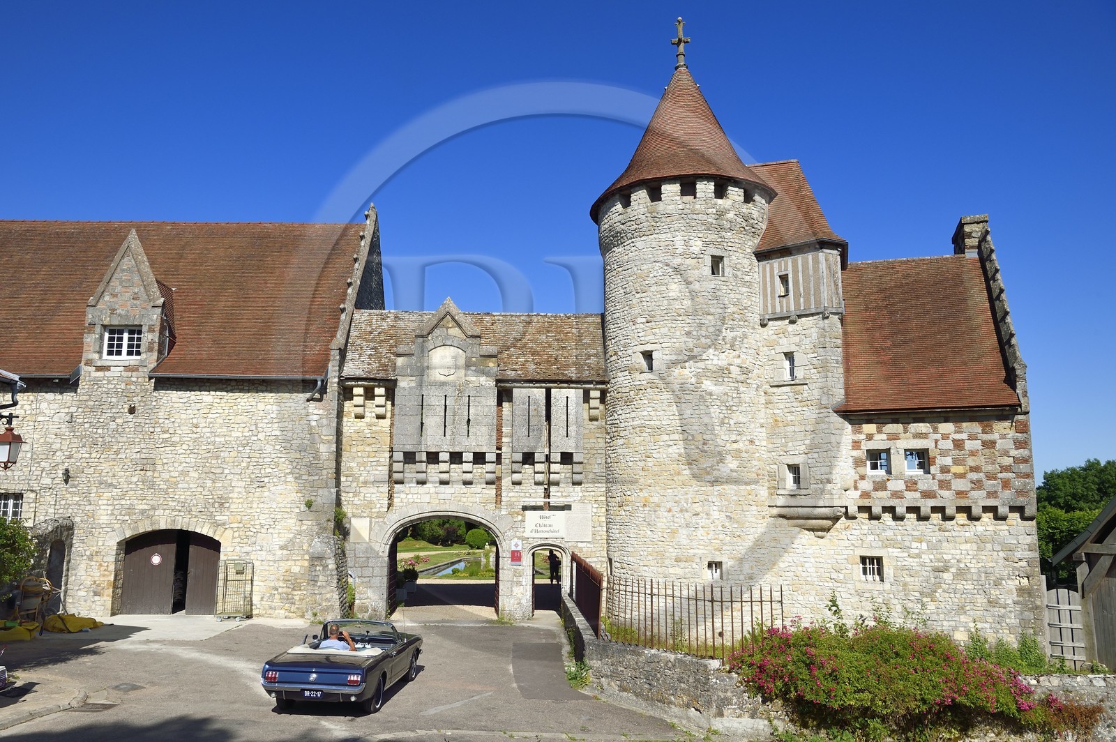 France, Meuse, Lorraine Regional Park, Cotes de Meuse, Vigneulles les Hattonchatel, Hattonchatel Castle today a hotel