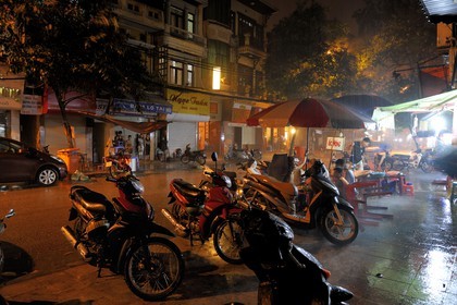 Vietnam, Hanoï, heavy rain